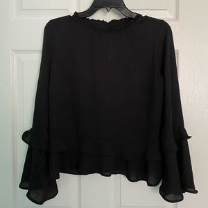 Black Haute Monde Blouse - Size Small